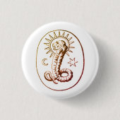 Demiurge-symbool Ronde Button 3,2 Cm (Voorkant)
