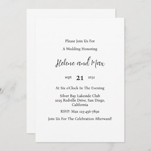 Demo 1 kaart (Voorkant / Achterkant)