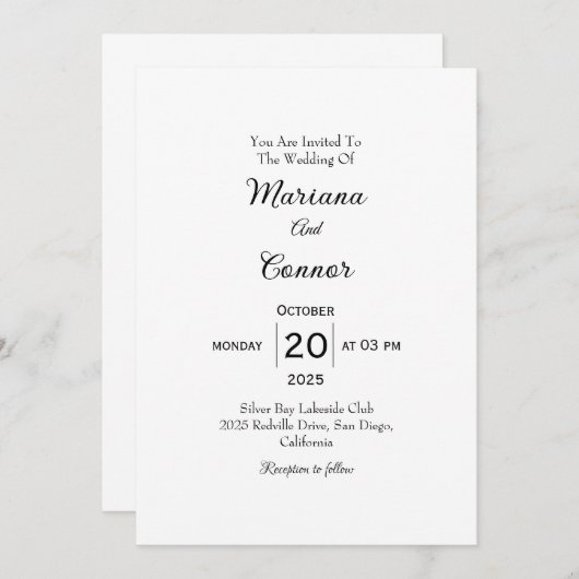 Demo 9 uitnodiging (Voorkant / Achterkant)