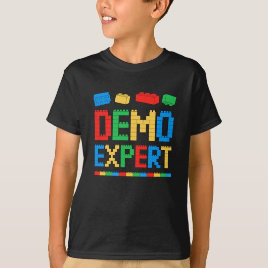 Demo Expert Master Builder Blokgebouw Brick Bu T-shirt (Voorkant)