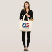 Democat Bag Grote Tote Bag (Voorkant (model))