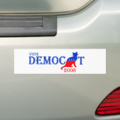 Democat Bumpersticker (Op auto)