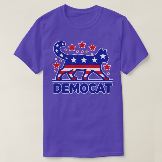DEMOCAT Cat Dames voor 2024 V2 T-shirt (Design voorkant)