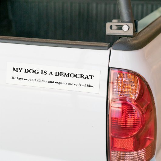 Democat Dog Bumpersticker (Op Truck)