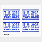 Democraat 2024 rechthoekige sticker (Vel)