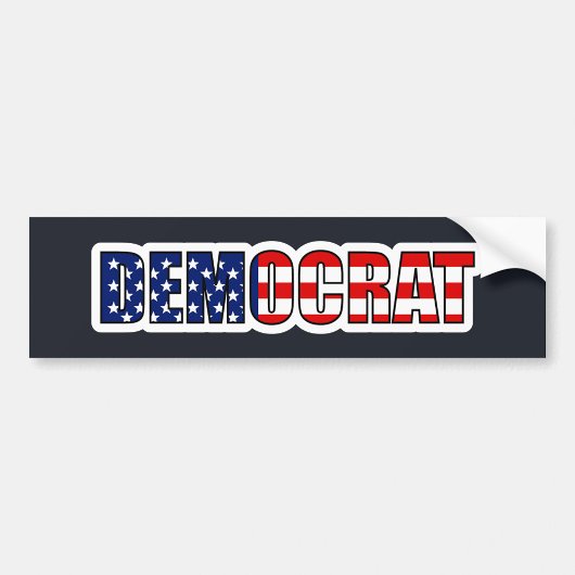 "Democraat" Bumpersticker