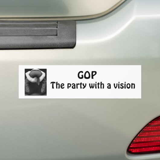 democraat bumpersticker (Op auto)
