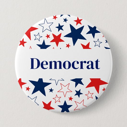 Democraat Button Pin (Voorkant)