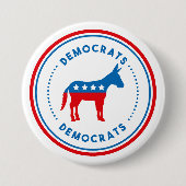 Democraat Button Pin (Voorkant)