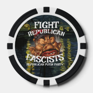 DEMOCRAAT CCC WPA LIBERAAL PRESIDENT POLITIEK 2026 POKER CHIPS