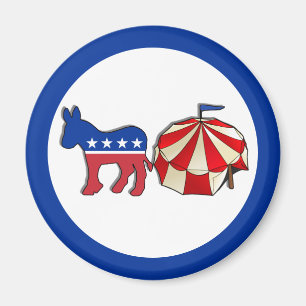Democraat Circus Donkey Magnet