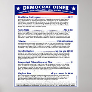 Democraat Diner Poster
