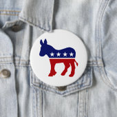 Democraat Donkey 1 Ronde Button 4,0 Cm (In situ)