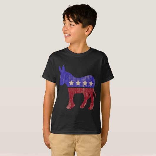 Democraat Donkey 2012 () T-shirt (Voorkant volledig)
