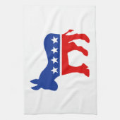 Democraat Donkey American MoJo Kitchen Towels Theedoek (Verticaal)