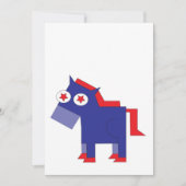 Democraat Donkey Blank Kaart (Voorkant)