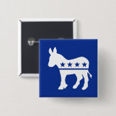 Democraat Donkey Button (Voorkant /achterkant)