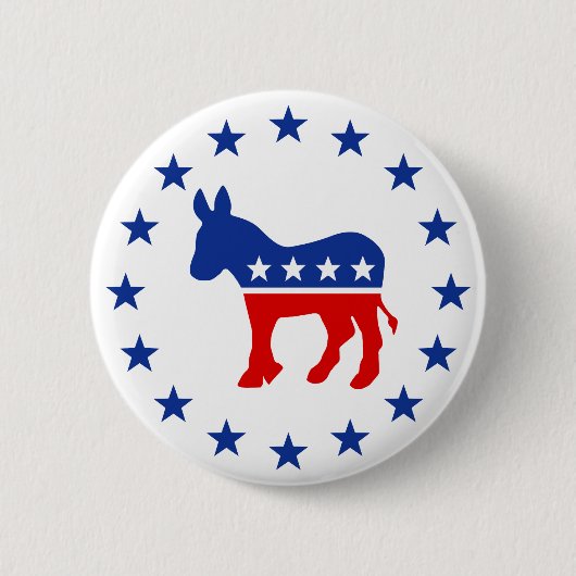 Democraat Donkey Button (Voorkant)