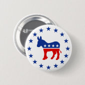 Democraat Donkey Button (Voorkant /achterkant)