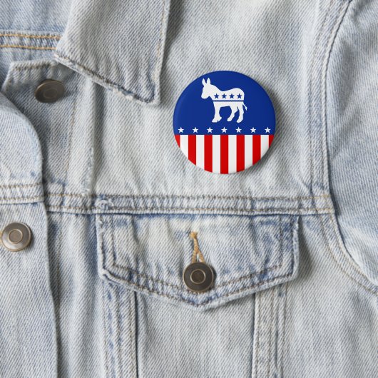 Democraat Donkey Button (In situ)