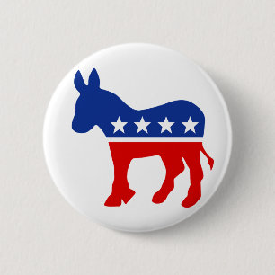 Democraat Donkey Button