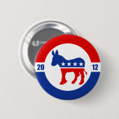 Democraat Donkey Button (Voorkant /achterkant)