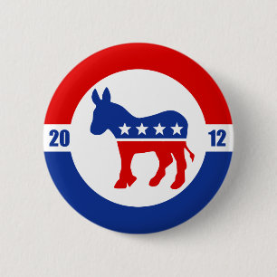 Democraat Donkey Button