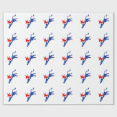 Democraat Donkey Cadeaupapier (Vlak)