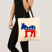 Democraat Donkey Canvas tas (Voorkant (product))
