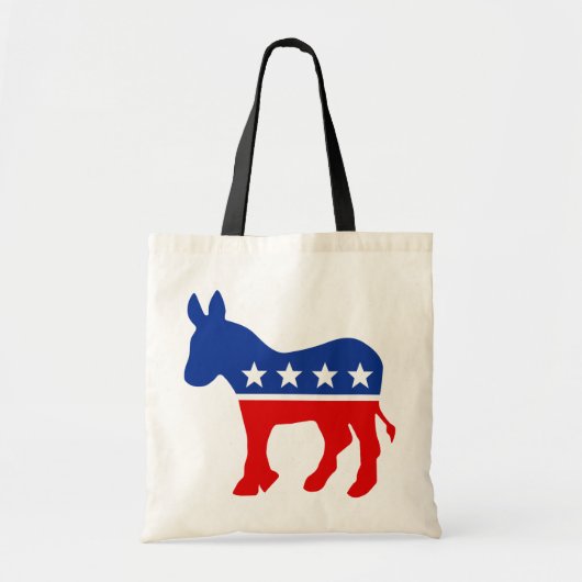 Democraat Donkey Canvas tas (Voorkant)