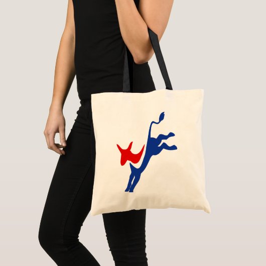 Democraat Donkey Canvas tas (Voorkant (product))