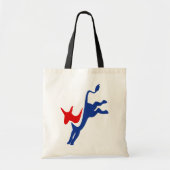 Democraat Donkey Canvas tas (Voorkant)