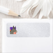 democraat donkey etiket (Insitu)