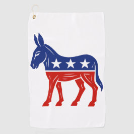 Democraat Donkey Golfhanddoek