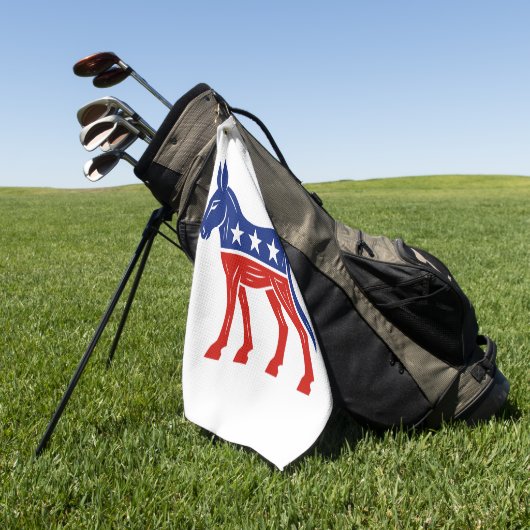 Democraat Donkey Golfhanddoek (Groen)