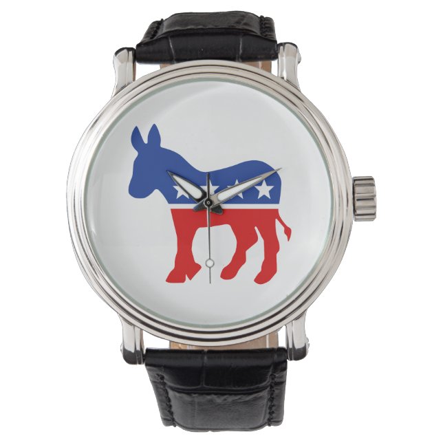 Democraat Donkey Horloge (Voorkant)