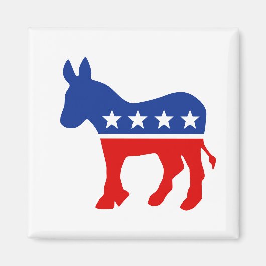 Democraat Donkey Magnet (Voorkant)