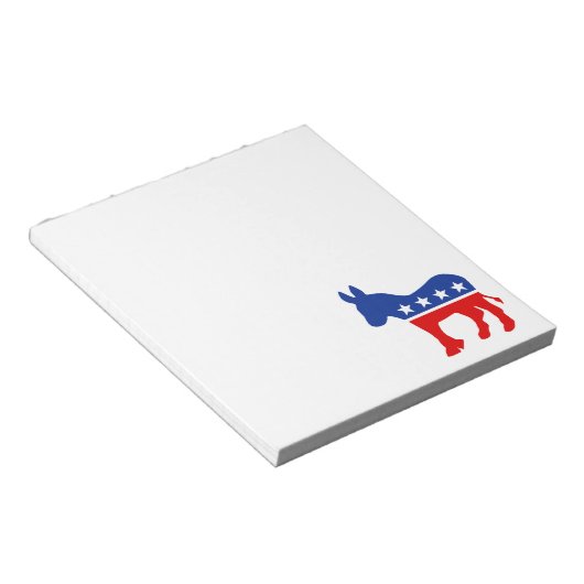 Democraat Donkey Notitieblok (Schuin)