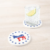 Democraat Donkey Onderzetter (Zijkant)