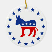 Democraat Donkey Ornament (Voorkant)