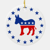 Democraat Donkey Ornament (Achterkant)