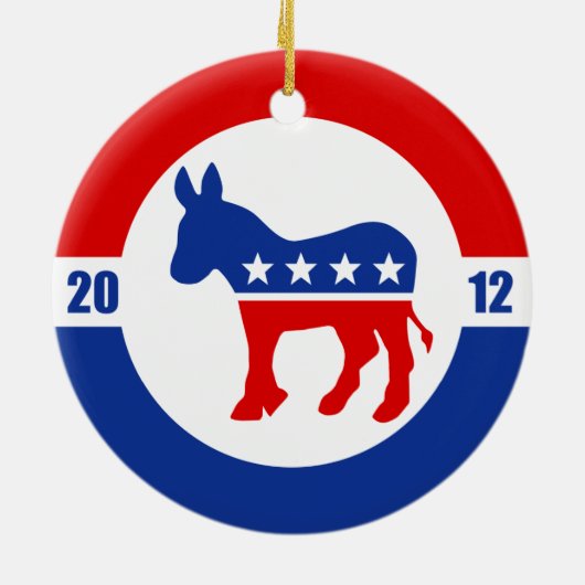 Democraat Donkey Ornament (Achterkant)