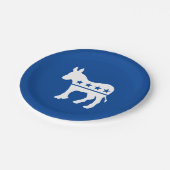 Democraat Donkey personaliseren Papieren Bordje (Gekanteld)