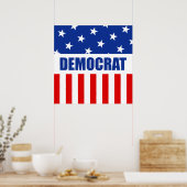 Democraat Donkey Poster (Keuken)