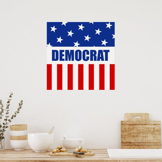 Democraat Donkey Poster (Keuken)