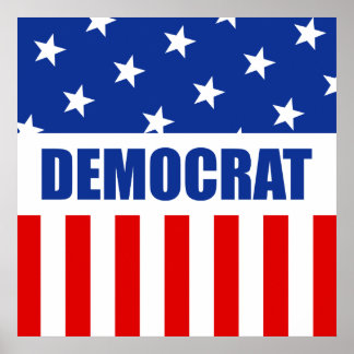 Democraat Donkey Poster
