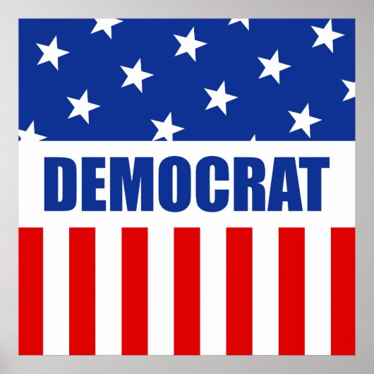 Democraat Donkey Poster (Voorkant)