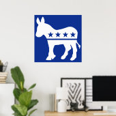 Democraat Donkey Poster (Thuiskantoor)