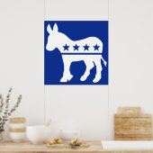 Democraat Donkey Poster (Keuken)
