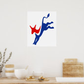 Democraat Donkey Poster (Keuken)